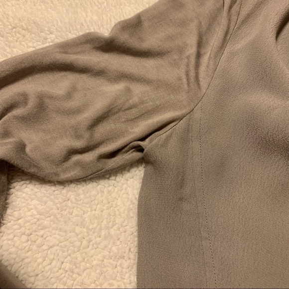 Babaton Gray Drape Front Asymmetrical Zip Lightweight Jacket - Picture 8 of 14